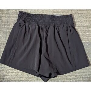 FLX Women's Compass Black High Rise Shorts Small Lined NWT Lightweight Sports